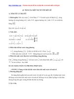 VECTO   TÍCH của một VECTƠ với một số (lý thuyết, các dạng bài tập có lời giải) file word 