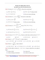 26 bài tập   kiểm tra kết thúc chuyên đề hàm số (trắc nghiệm)   file word có lời giải chi tiết 