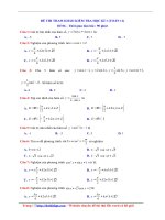 ĐỀ THI THAM KHẢO KIỂM TRA học kì 1 (toán 11)   đề 06   file word có lời giải chi tiết 