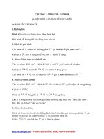 MỆNH đề   tập hợp   MỆNH đề và MỆNH đề CHỨA BIẾN (lý thuyết + bài tập vận dụng)   file word