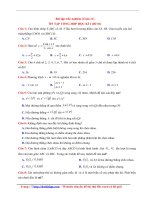 42 bài tập trắc nghiệm   ôn tập TỔNG hợp học kì 1   lớp 11 (đề 01)   giải chi tiết 