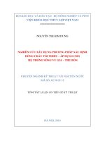 Nghiên cứu xây dựng phương pháp xác định dòng chảy tối thiểu   áp dụng cho hệ thống sông vu gia   thu bồn (tt) 