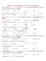 36 bài tập   cực trị của hàm số (phần 1  cơ bản)   file word có lời giải chi tiết 