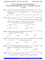 TÍCH PHÂN   94 câu ỨNG DỤNG TÍCH PHÂN TRONG TÍNH THỂ TÍCH KHỐI TRÒN XOAY – có HƯỚNG dẫn GIẢI 