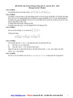 Đề thi HSG, lớp 10,trại hè hùng vương, lầm XI , năm học 2015 – 2016 