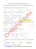 180 câu bài tập trắc nghiệm ứng dụng đạo hàm (phần 2)   file word có đáp án 