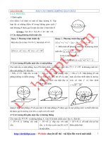 Bài tập ví dụ và tự luyện chuyên đề mặt cầu trong không gian oxyz   phạm văn long   file word có lời giải chi tiết 