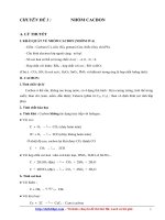 Chuyên đề và bài tập hóa đại cương và vô cơ 11   c3 nhóm cacbon  silic  