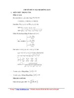 Tài liệu bồi dưỡng học sinh giỏi   chuyên đề 15   tọa độ KHÔNG GIAN   lê hoành phò   file word 