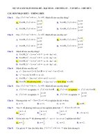 VAN DE 4 bài TOÁN LIÊN QUAN đến THAM số 