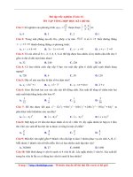 45 bài tập trắc nghiệm   ôn tập TỔNG hợp học kì 1   lớp 11 (đề 02)   giải chi tiết 