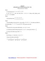 Đề thi HSG lớp 10, vĩnh phúc, năm học 2010 – 2011   file word có lời giải 