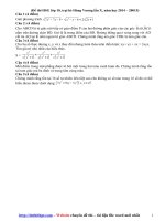 Đề thi HSG lớp 10, trại hè hùng vương lần x, năm học 2014 – 20015 