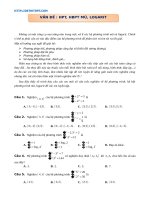 LOGARIT HPT, HBPT, mũ LOGARIT (lý thuyết + bài tập vận dụng có lời giải) 