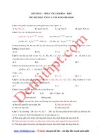 57 câu trắc nghiệm ôn tập tốc độ phản ứng và cân bằng hóa học   2017 2018   file word có đáp án 