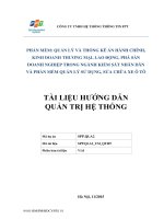 PHẦN MỀM: QUẢN LÝ VÀ THỐNG KÊ ÁN HÀNH CHÍNH, KINH DOANH THƯƠNG MẠI, LAO ĐỘNG, PHÁ SẢN DOANH NGHIỆP TRONG NGÀNH KIỂM SÁT NHÂN DÂN VÀ PHẦN MỀM QUẢN LÝ SỬ DỤNG, SỬA CHỮA XE Ô TÔ
