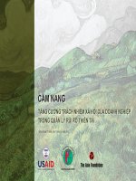 CẨM NANG TĂNG CƯỜNG TRÁCH NHIỆM XÃ HỘI CỦA DOANH NGHIỆP TRONG QUẢN LÝ RỦI RO THIÊN TAI CẨM NANG TĂNG CƯỜNG TRÁCH NHIỆM XÃ HỘI CỦA DOANH NGHIỆP TRONG QUẢN LÝ RỦI RO THIÊN TAI