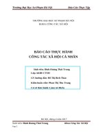 Báo cáo thực hành công tác xã hội cá nhân tại làng trẻ Birla năm 2017