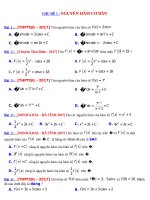 tong hop trac nghiem nguyen ham tich phan cua cac truong 