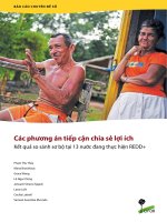 Các phương án tiếp cận chia sẻ lợi ích Kết quả so sánh sơ bộ tại 13 nước đang thực hiện REDD+