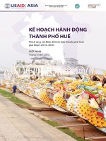 KẾ HOẠCH HÀNH ĐỘNG THÀNH PHỐ HUẾ Thích ứng với Biến đổi khí hậu thành phố Huế giai đoạn 2014–2020