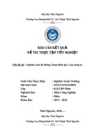 Nghiên cứu thiết kế trạm biến áp phân xưởng ( công ty )