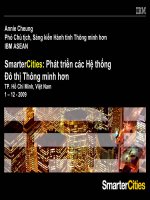 SmarterCities: Phát triển các Hệ thống Đô thị Thông minh hơn