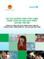 Sổ tay hướng dẫn thực hiện kiểm toán xã hội dựa trên quyền trẻ em