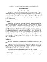 ĐỐI CHIẾU DANH từ số NHIỀU TRONG TIẾNG ANH và TIẾNG VIỆT (tt) 