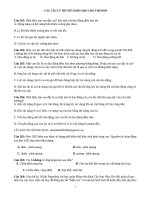 trắc nghiệm lý thuyết ôn thi tốt nghiệp Lý