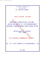 Hoàn thiện công tác quản lý thuế giá trị gia tăng đối với các doanh nghiệp ngoài quốc doanh trên địa bàn tỉnh Quảng Trị