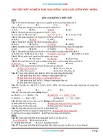 Bài tập trắc nghiệm chương lưu huỳnh theo 4 mức độ