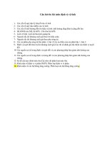 Câu hỏi ôn thi môn định vị vệ tinh