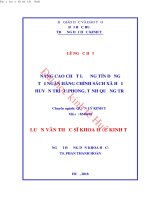 Nâng cao chất lượng tín dụng tại ngân hàng chính sách xã hội huyện triệu phong, tỉnh quảng trị 