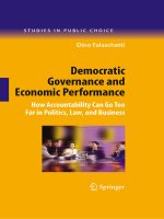 Democratic governance and economic performance how accountability can go too far in politics law and business by falaschetti dino 
