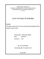 Ứng dụng kỹ thuật nuôi cấy mô và khí canh để nhân nhanh giống sắn KM94 (Manihot esculanta Crantz) (Luận văn thạc sĩ)