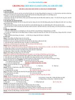 Bài tập trắc nghiệm chất rắn và chất lỏng – sự chuyển thể có đáp án