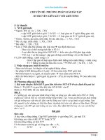 Chuyên đề phương pháp giải bài tập di truyền liên kết với giới tính