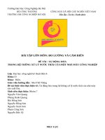 BTL ĐO LƯỜNG CẢM BIẾN Tự Động Hóa hệ thống xử lý Nước thải trong tòa Nhà