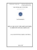 Động lực học ngược và điều khiển chuyển động của robot song song delta không gian 