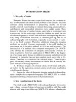 Đánh giá tổn thương động mạch vành trong bệnh kawasaki ở trẻ em en 