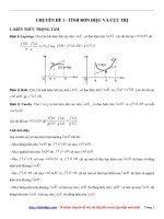 Tài liệu bồi dưỡng học sinh giỏi   chuyên đề 1   tính đơn điệu và cực trị   lê hoành phò   file word 