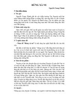 Phân tích tác phẩm Rừng Xà Nu