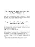 Chuyên đề hình học THCS: Vẽ Đường Phụ