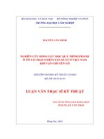 Nghiên cứu động lực học quá trình phanh ô tô thaco HD72 sản xuất ở việt nam khi vận chuyển gỗ 