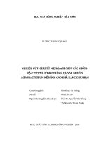 Nghiên cứu chuyển gen GmNAC004 vào giống đậu tương đt22 thông qua vi khuẩn agrobacterium để nâng cao khả năng chịu hạn 