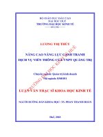 Nâng cao năng lực cạnh tranh dịch vụ viễn thông của VNPT quảng trị 