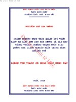 Hoàn thiện công tác quản lý vốn đầu tư các dự án xây dựng cơ sở hạ tầng thuộc chương trình mục tiêu quốc gia giảm nghèo bền vững tỉnh quảng trị 