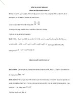 ĐỀ KIỂM TRA HÌNH 10 CHUYÊN   các bài TOÁN áp DỤNG ĐỊNH lý 