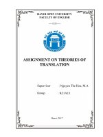 Theory of translation